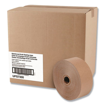 General Supply Glass-fiber Reinforced Gummed Kraft Sealing Tape, 3" Core, 3" X 375 Ft, Brown, 8-carton freeshipping - TVN Wholesale